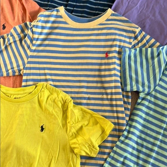 Colorful Kids Polo Ralph Lauren T-Shirt Set - Picture 3 of 11